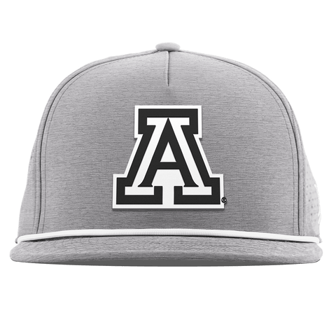 University of Arizona "Vintage Arizona Block" Flat 5 Panel Rope Heather Gray