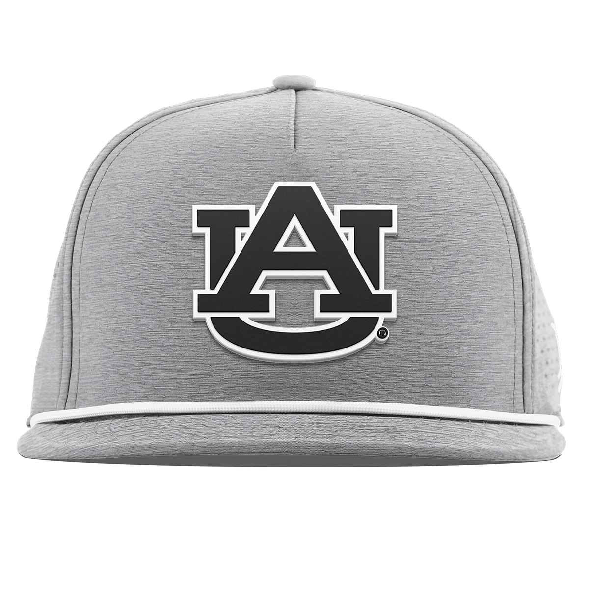 Auburn University "Vintage Auburn Team Logo" Flat 5 Panel Rope Heather Gray