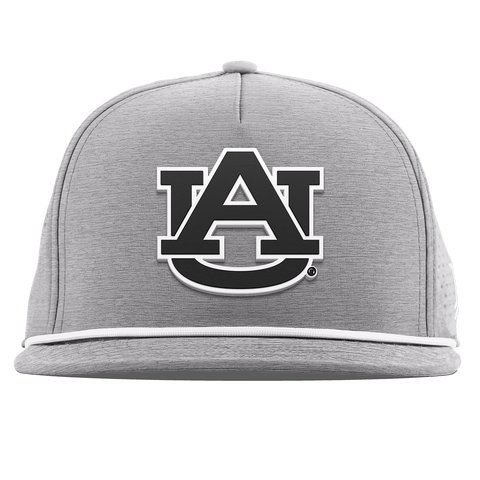 Auburn University "Vintage Auburn Team Logo" Flat 5 Panel Rope Heather Gray