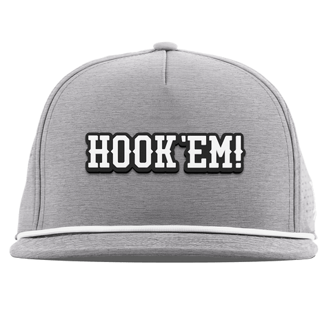 University of Texas "Vintage Hook'Em Horns" Flat 5 Panel Rope Heather Gray