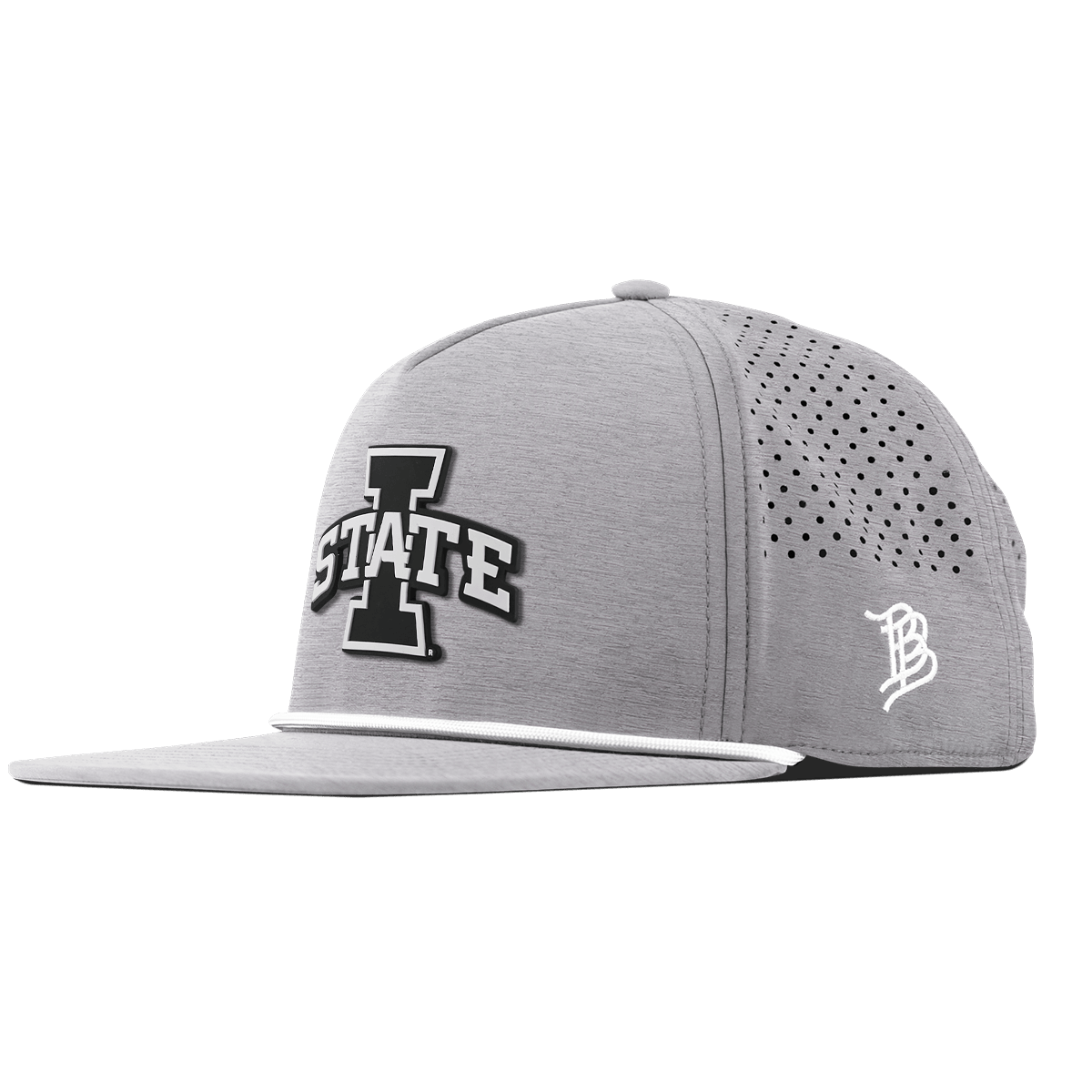 Iowa State University "Vintage Iowa State" Flat 5 Panel Rope Heather Gray