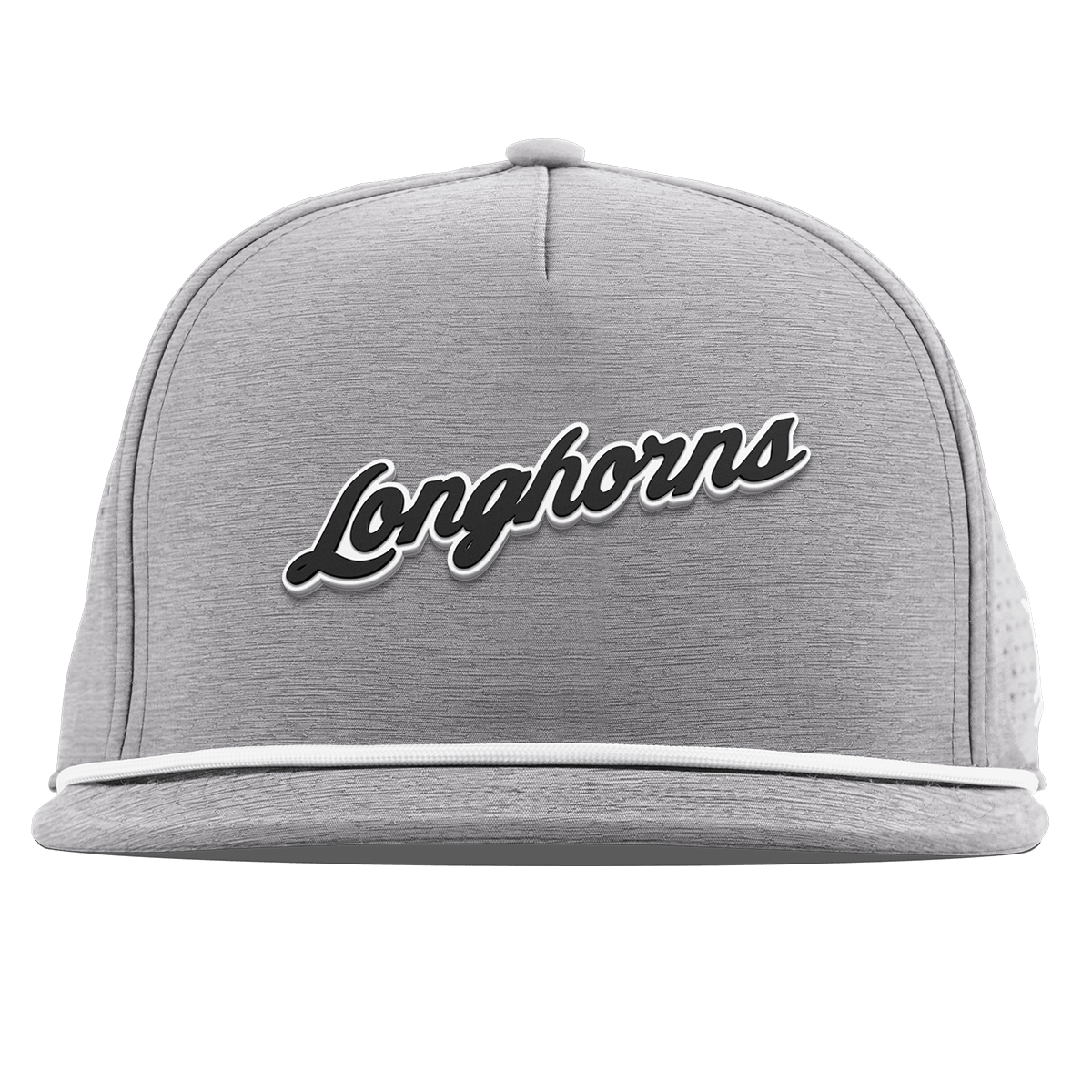 University of Texas "Vintage Texas Longhorn Script" Flat 5 Panel Rope Heather Gray
