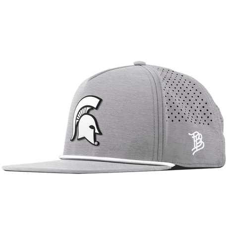 Michigan State University "Vintage MSU Team Logo" Flat 5 Panel Rope Heather Gray