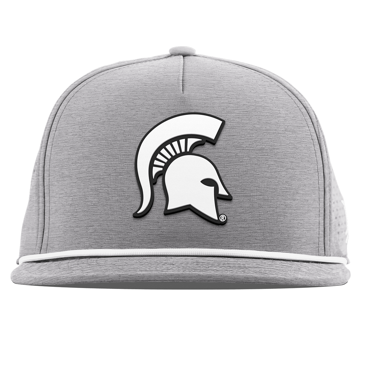 Michigan State University "Vintage MSU Team Logo" Flat 5 Panel Rope Heather Gray