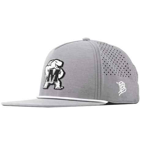 University of Maryland "Vintage Maryland Team Logo" Flat 5 Panel Rope Heather Gray