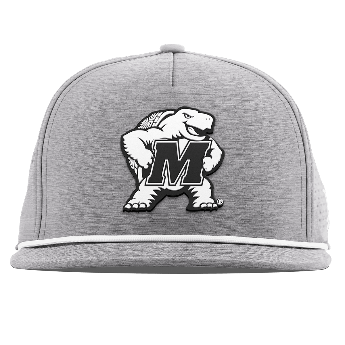 University of Maryland "Vintage Maryland Team Logo" Flat 5 Panel Rope Heather Gray