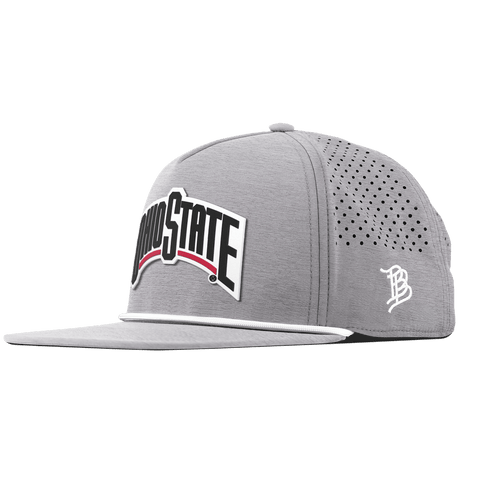 Ohio State University "Vintage Ohio State Block" Flat 5 Panel Rope Heather Gray