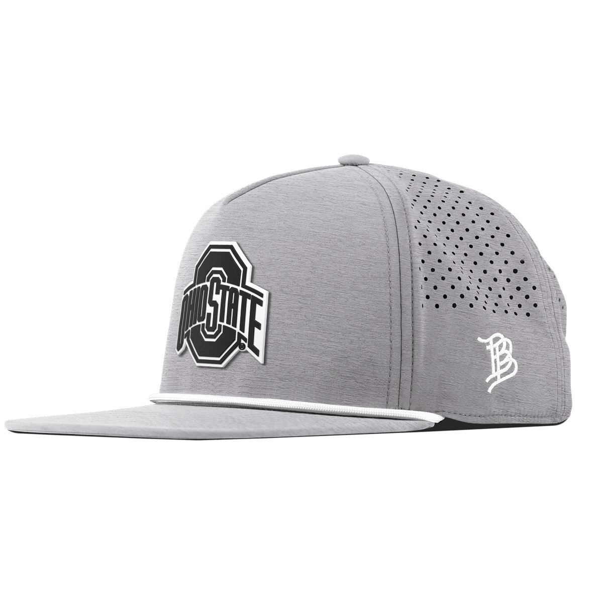 Ohio State University "Vintage Ohio State Team Logo" Flat 5 Panel Rope Heather Gray