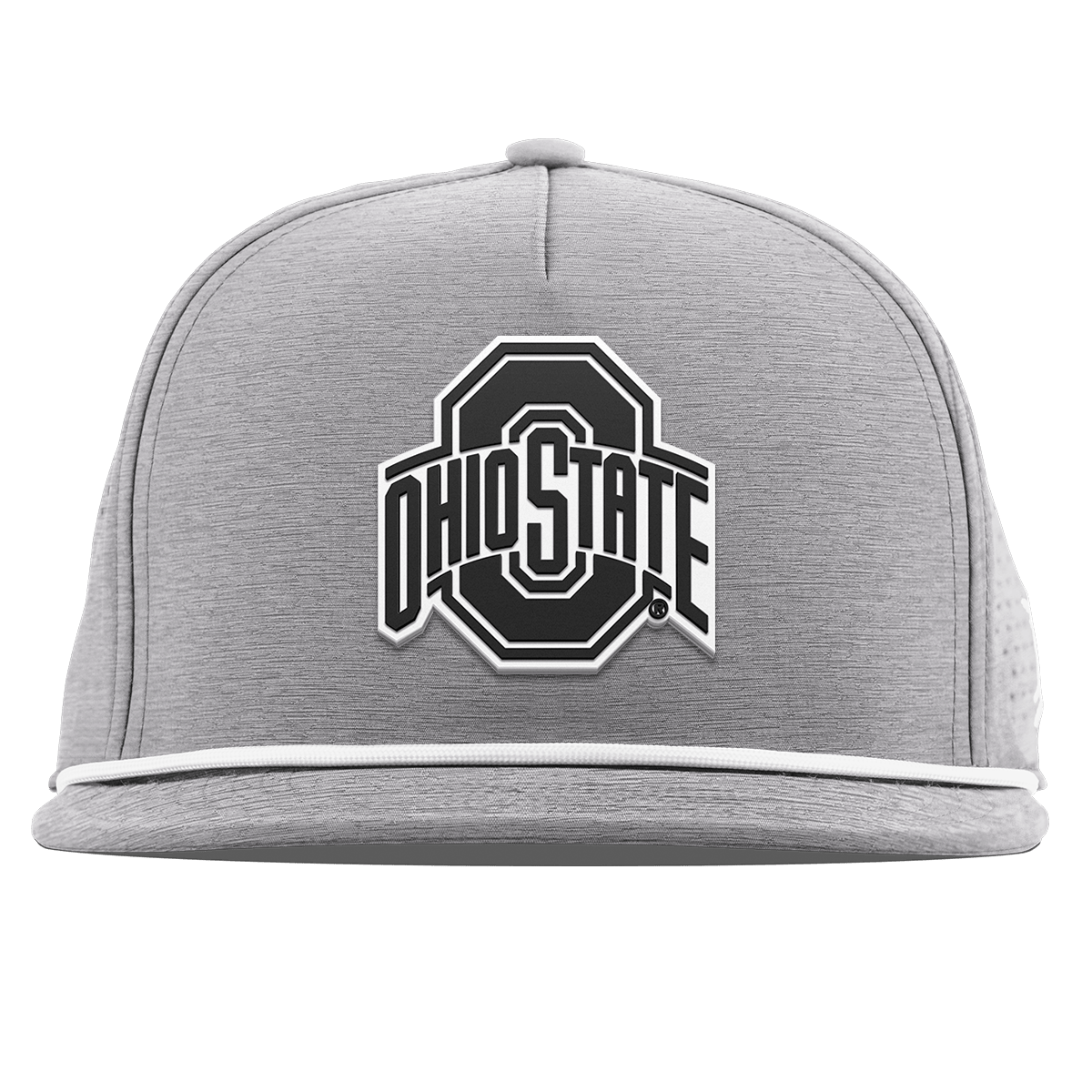 Ohio State University "Vintage Ohio State Team Logo" Flat 5 Panel Rope Heather Gray