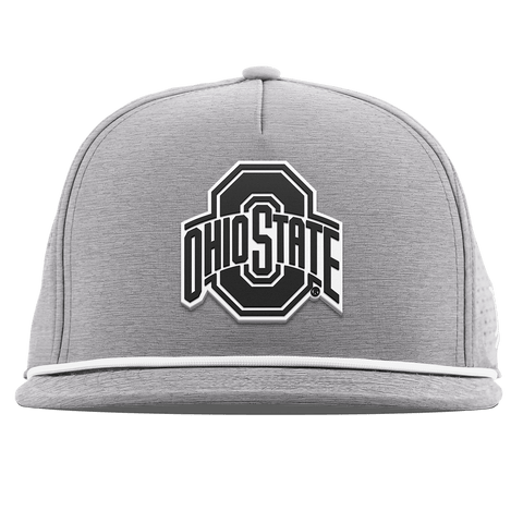 Ohio State University "Vintage Ohio State Team Logo" Flat 5 Panel Rope Heather Gray
