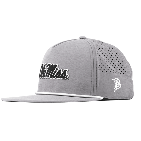 University of Mississippi "Vintage Ole Miss Team Logo" Flat 5 Panel Rope Heather Gray