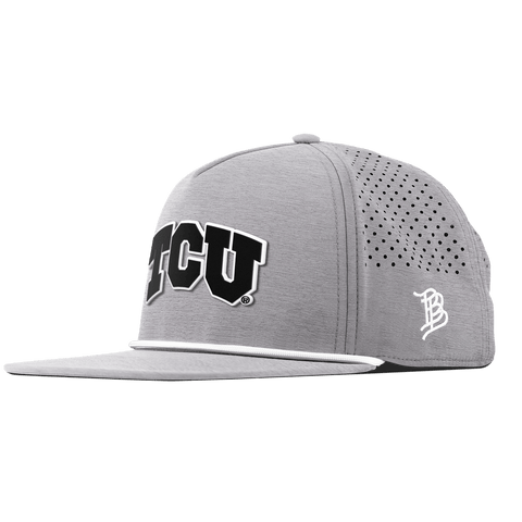 Texas Christian University "Vintage TCU Block" Flat 5 Panel Rope Heather Gray