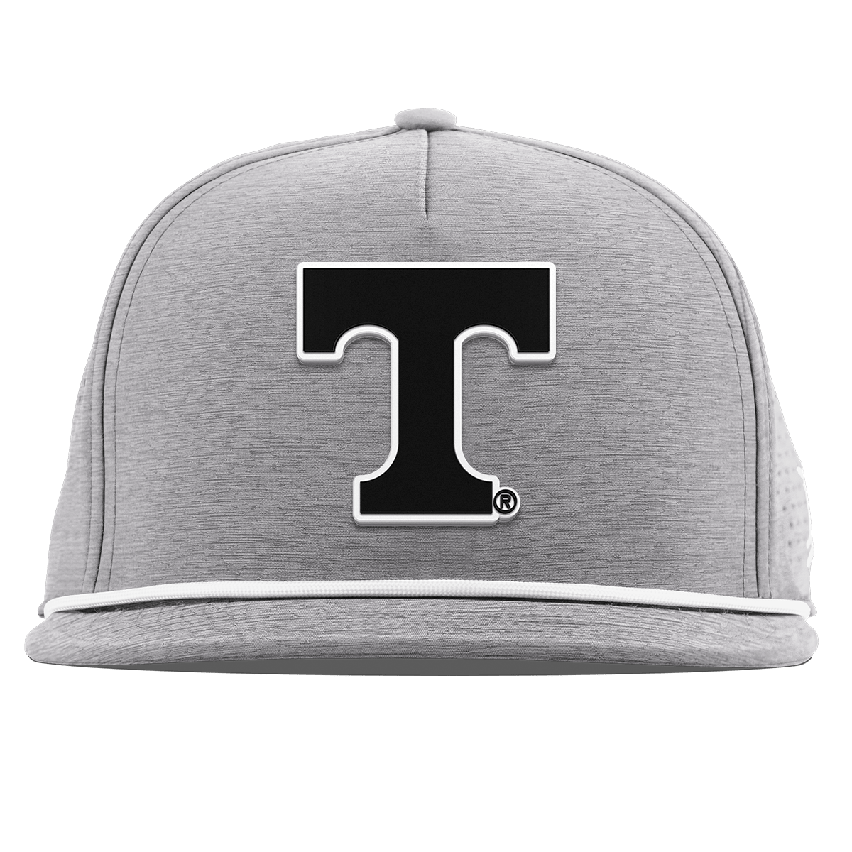 University of Tennessee "Vintage Tennessee Block" Flat 5 Panel Rope Heather Gray