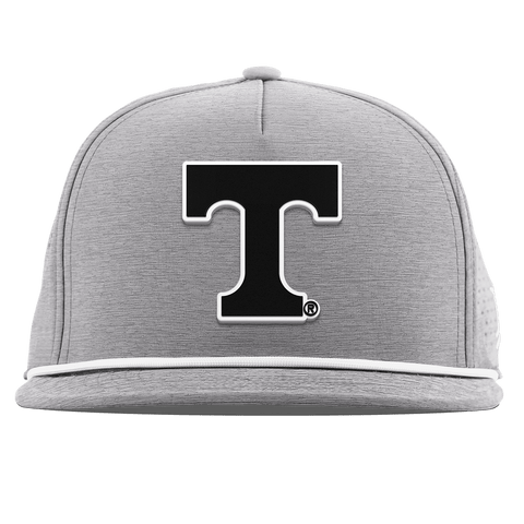 University of Tennessee "Vintage Tennessee Block" Flat 5 Panel Rope Heather Gray