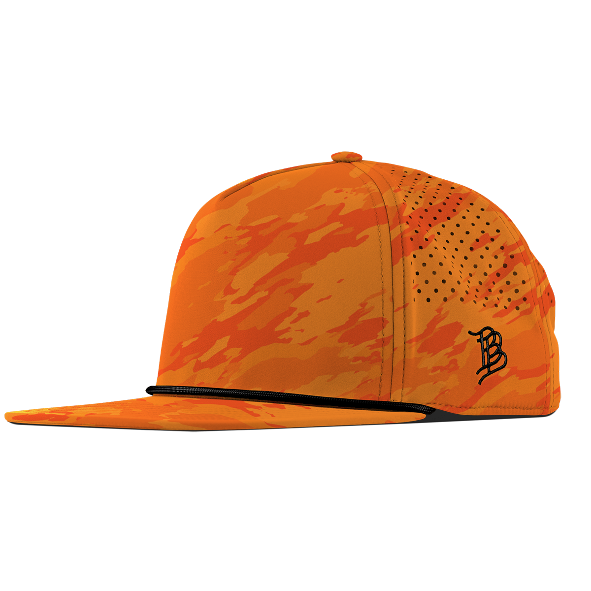 Bare Flat 5 Panel Rope Blaze Orange Camo