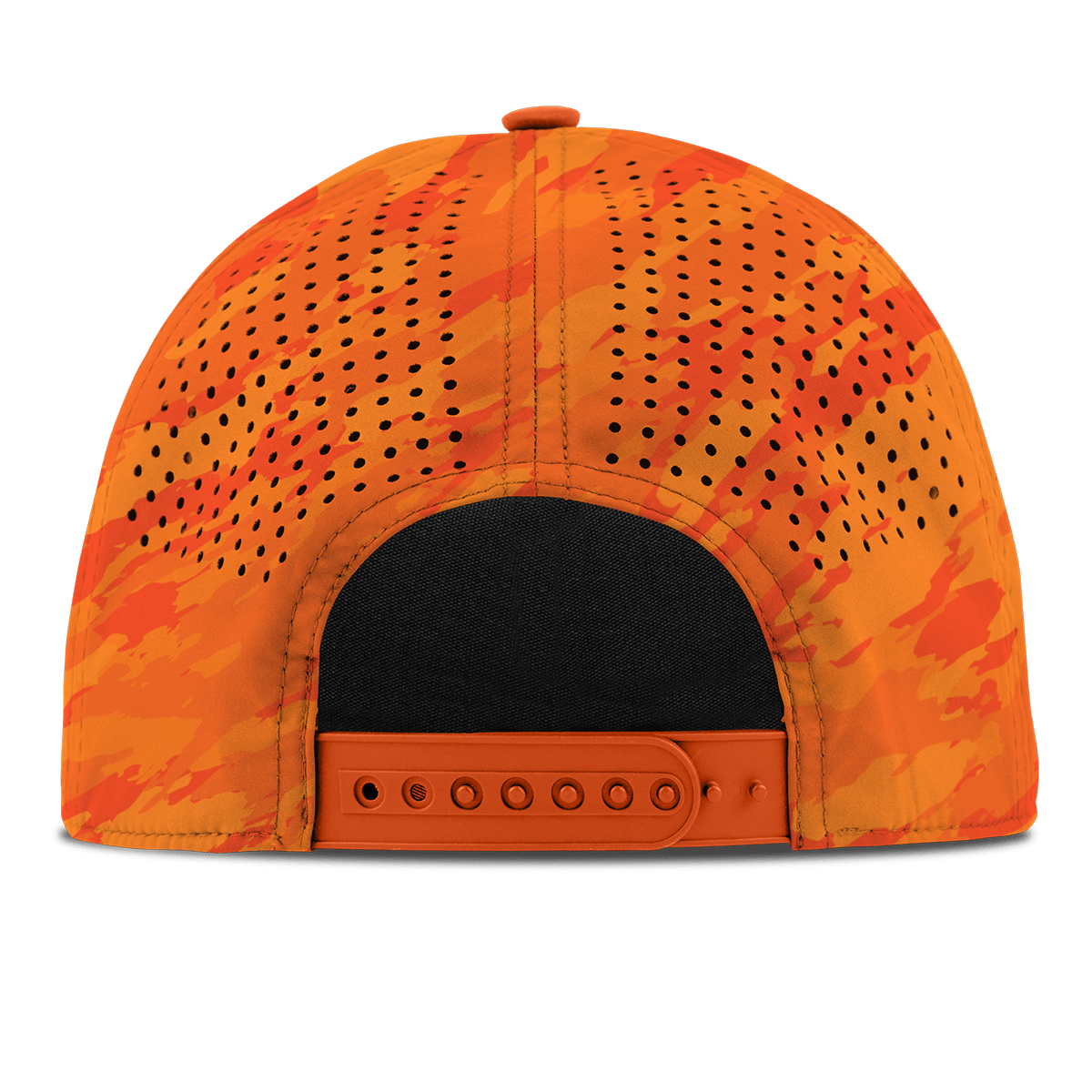 University of Illinois "Illinois Script" Flat 5 Panel Rope Back Blaze Orange Camo