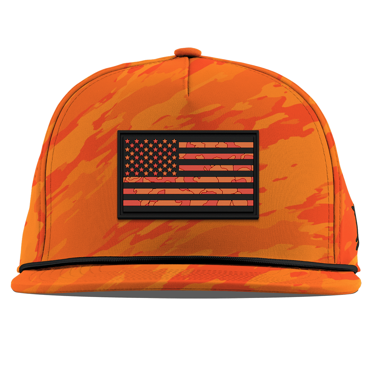 Old Glory Flat 5 Panel Rope Blaze Orange Camo