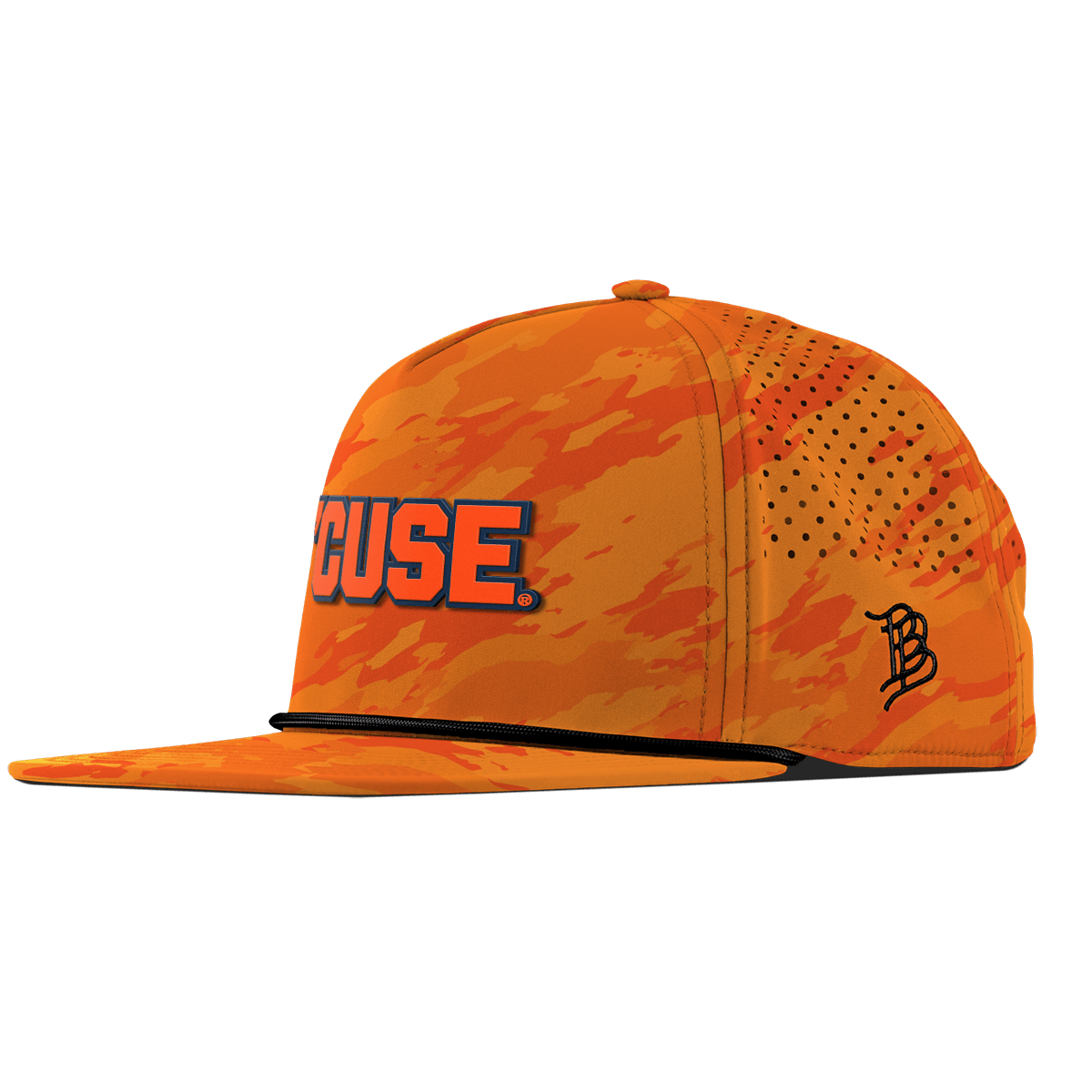 Syracuse University "Cuse Block" Flat 5 Panel Rope Blaze Orange Camo