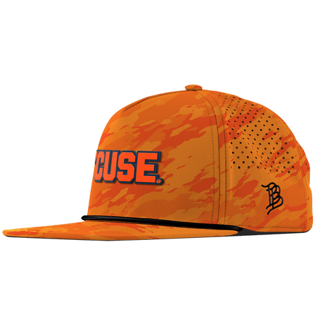 Syracuse University "Cuse Block" Flat 5 Panel Rope Blaze Orange Camo