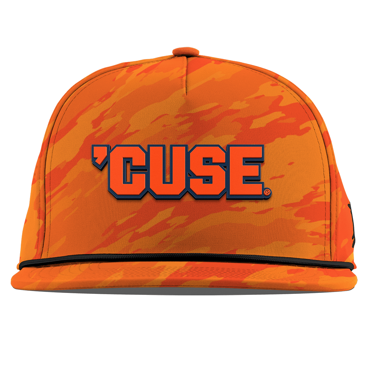 Syracuse University "Cuse Block" Flat 5 Panel Rope Blaze Orange Camo