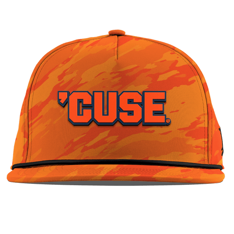 Syracuse University "Cuse Block" Flat 5 Panel Rope Blaze Orange Camo