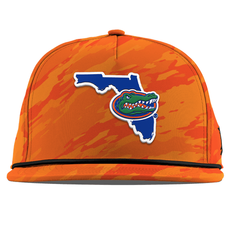 University of Florida "Gator State" Flat 5 Panel Rope Blaze Orange Camo