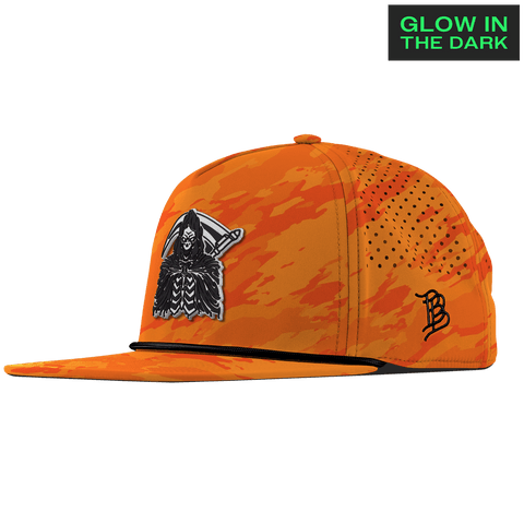 Grim Reaper Glow Flat 5 Panel Rope Blaze Orange Camo