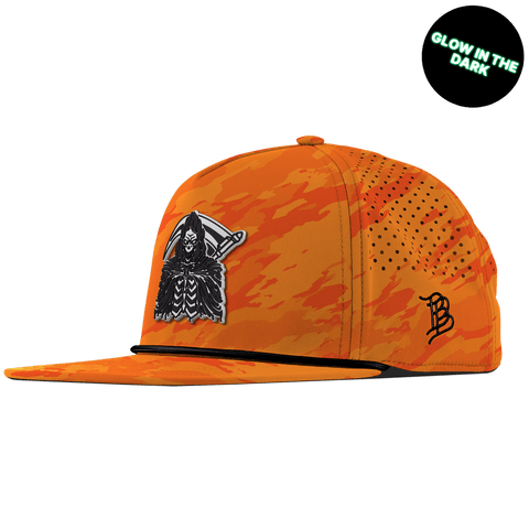 Grim Reaper Glow Flat 5 Panel Rope Blaze Orange Camo