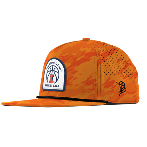 University of Illinois "Illinois Basketball" Flat 5 Panel Rope Blaze Orange Camo