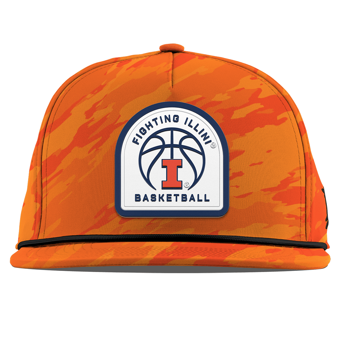 University of Illinois "Illinois Basketball" Flat 5 Panel Rope Blaze Orange Camo