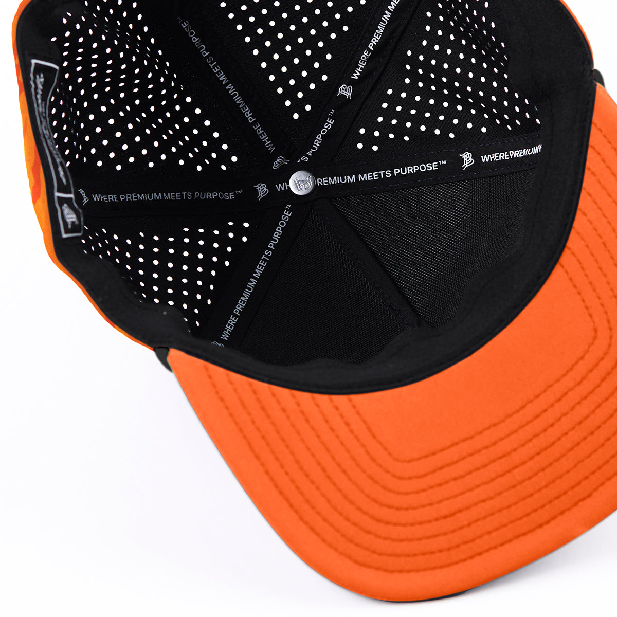 Bare Flat 5 Panel Rope Blaze Orange Camo
