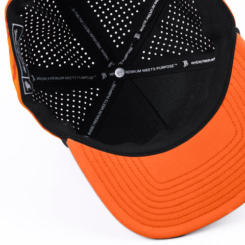 Bare Flat 5 Panel Rope Blaze Orange Camo