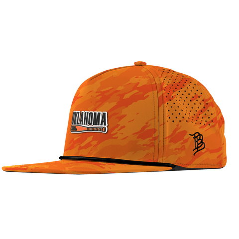 Oklahoma State University "OSU Baseball" Flat 5 Panel Rope Blaze Orange Camo