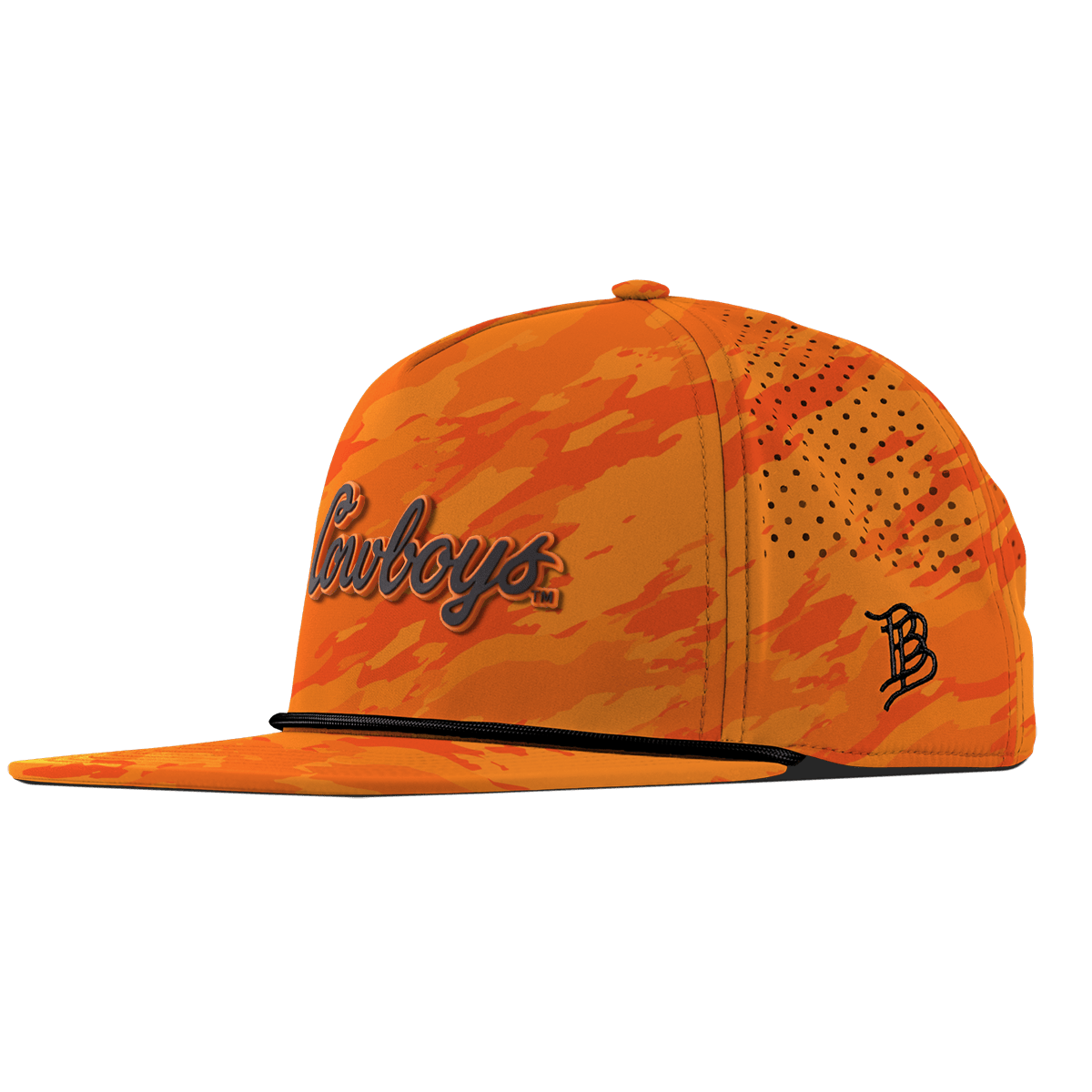 Oklahoma State University "Oklahoma State Cowboys" Flat 5 Panel Rope Blaze Orange Camo