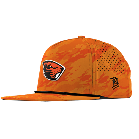 Oregon State University "Oregon State Team Logo" Flat 5 Panel Rope Blaze Orange Camo