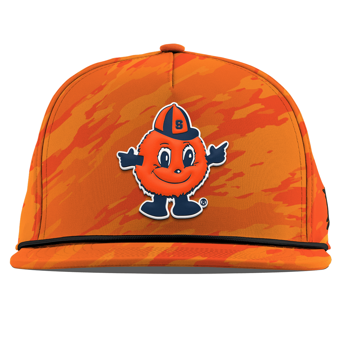 Syracuse University "Otto The Orange" Flat 5 Panel Rope Blaze Orange Camo