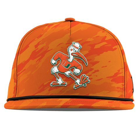 University of Miami "Sebastian the Ibis" Flat 5 Panel Rope Blaze Orange Camo