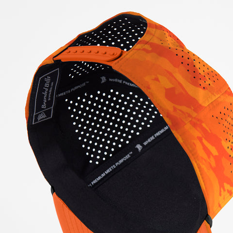 Bare Flat 5 Panel Rope Blaze Orange Camo