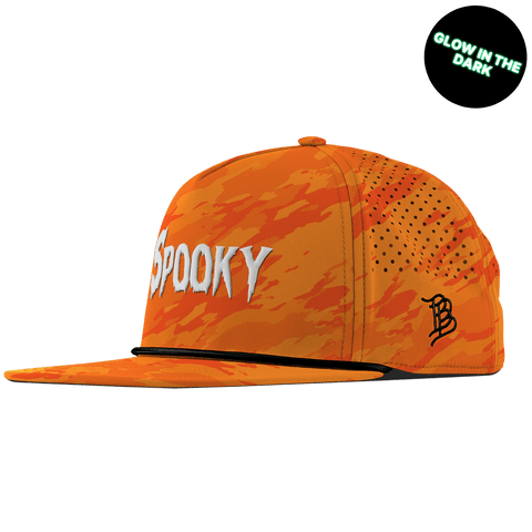 Spooky Glow Flat 5 Panel Rope Blaze Orange Camo