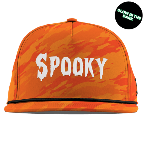 Spooky Glow Flat 5 Panel Rope Blaze Orange Camo