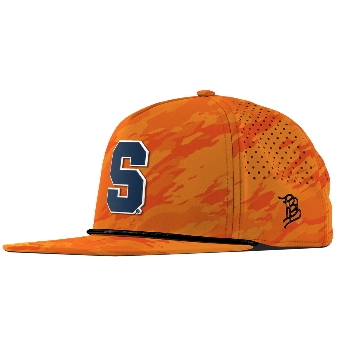 Syracuse University "Syracuse Navy Block" Flat 5 Panel Rope Blaze Orange Camo