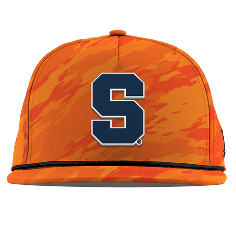 Syracuse University "Syracuse Navy Block" Flat 5 Panel Rope Blaze Orange Camo
