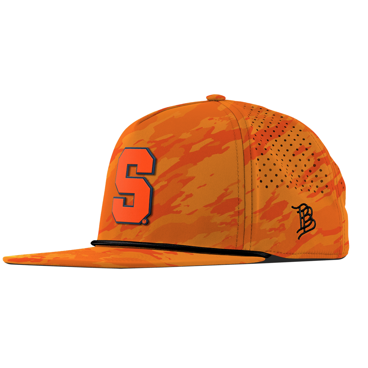 Syracuse University "Syracuse Orange Block" Flat 5 Panel Rope Blaze Orange Camo