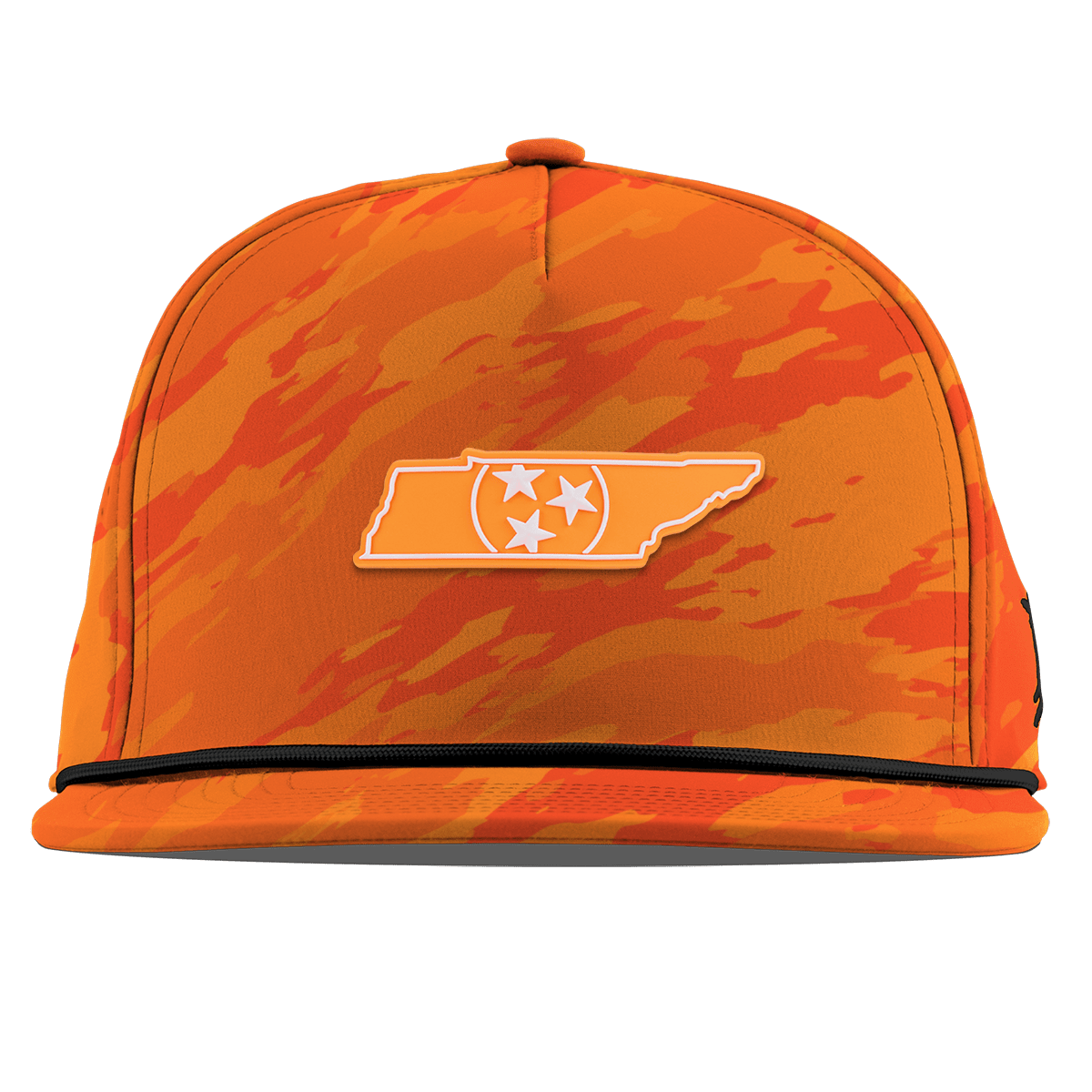 University of Tennessee "Tennessee Orange"  Flat 5 Panel Rope Blaze Orange Camo