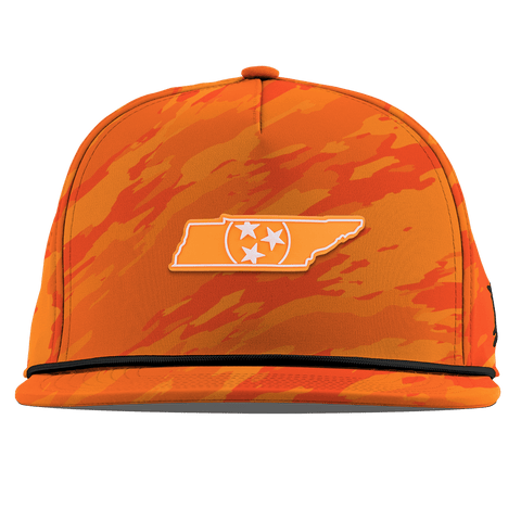 University of Tennessee "Tennessee Orange"  Flat 5 Panel Rope Blaze Orange Camo