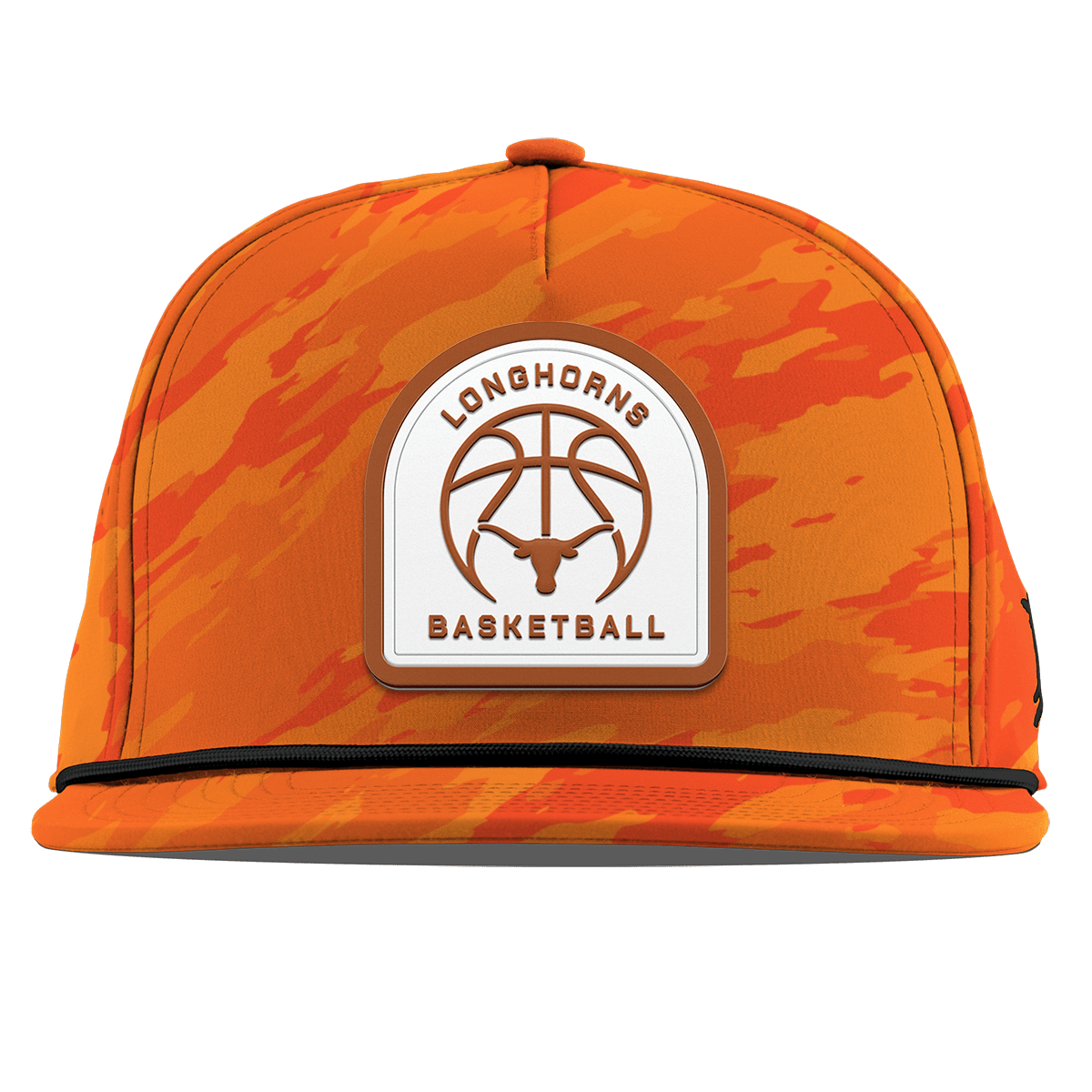 University of Texas "Texas Basketball" Flat 5 Panel Rope Blaze Orange Camo