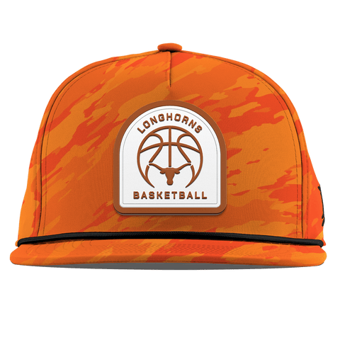 University of Texas "Texas Basketball" Flat 5 Panel Rope Blaze Orange Camo