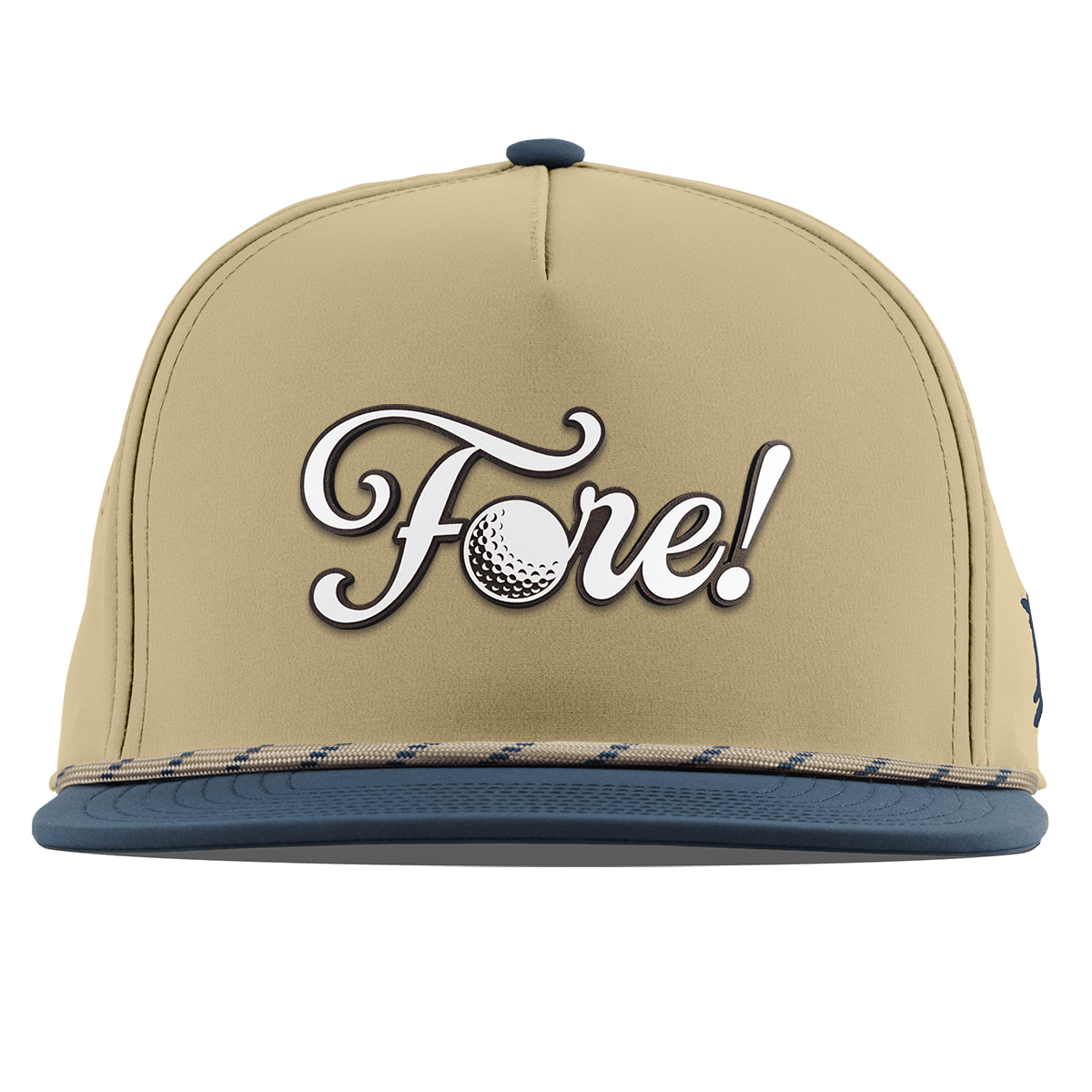 Fore! Script Flat 5 Panel Rope Desert/Orion