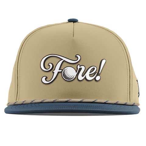 Fore! Script Flat 5 Panel Rope Desert/Orion
