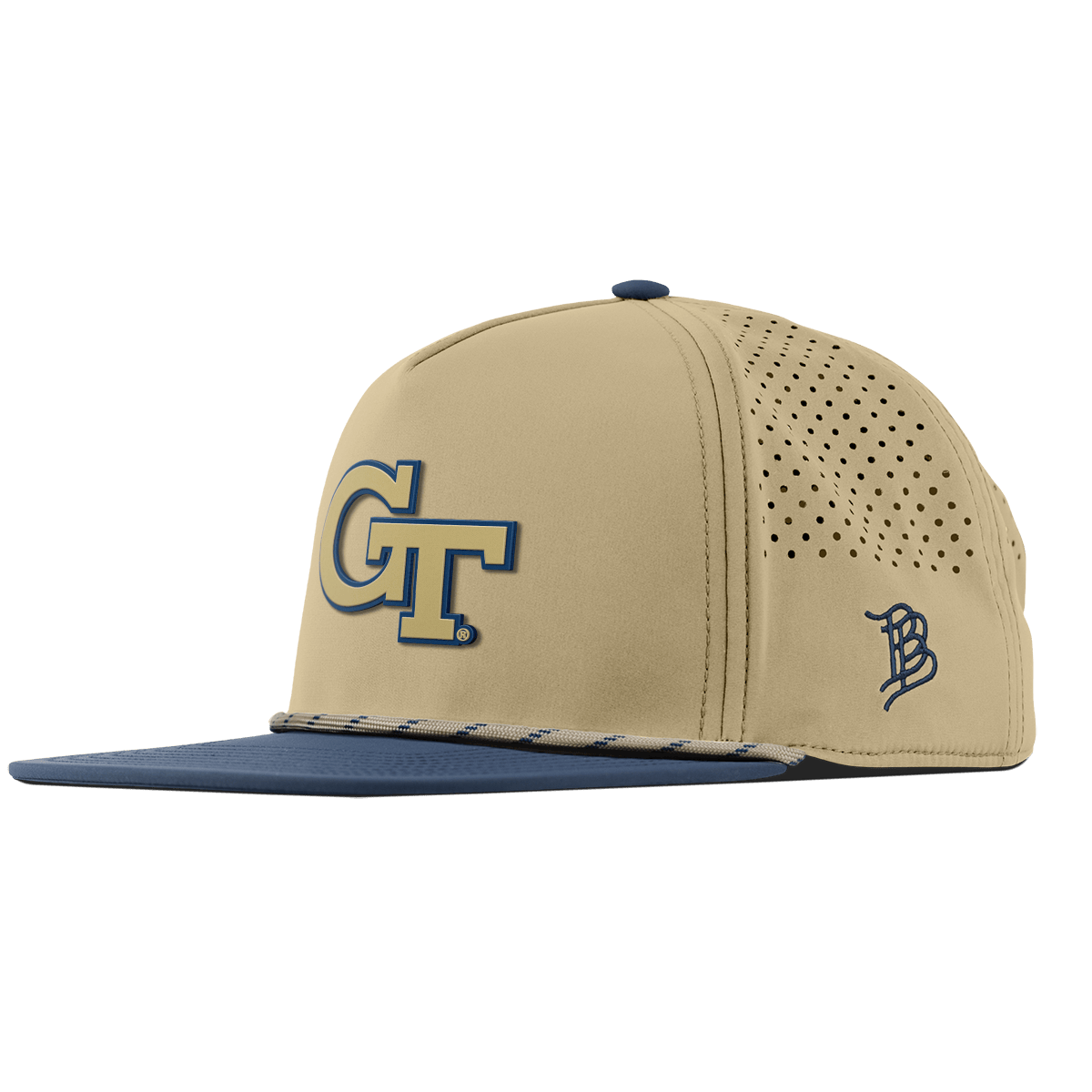 Georgia Tech University "Georgia Tech Team Logo" Flat 5 Panel Rope Desert/Orion